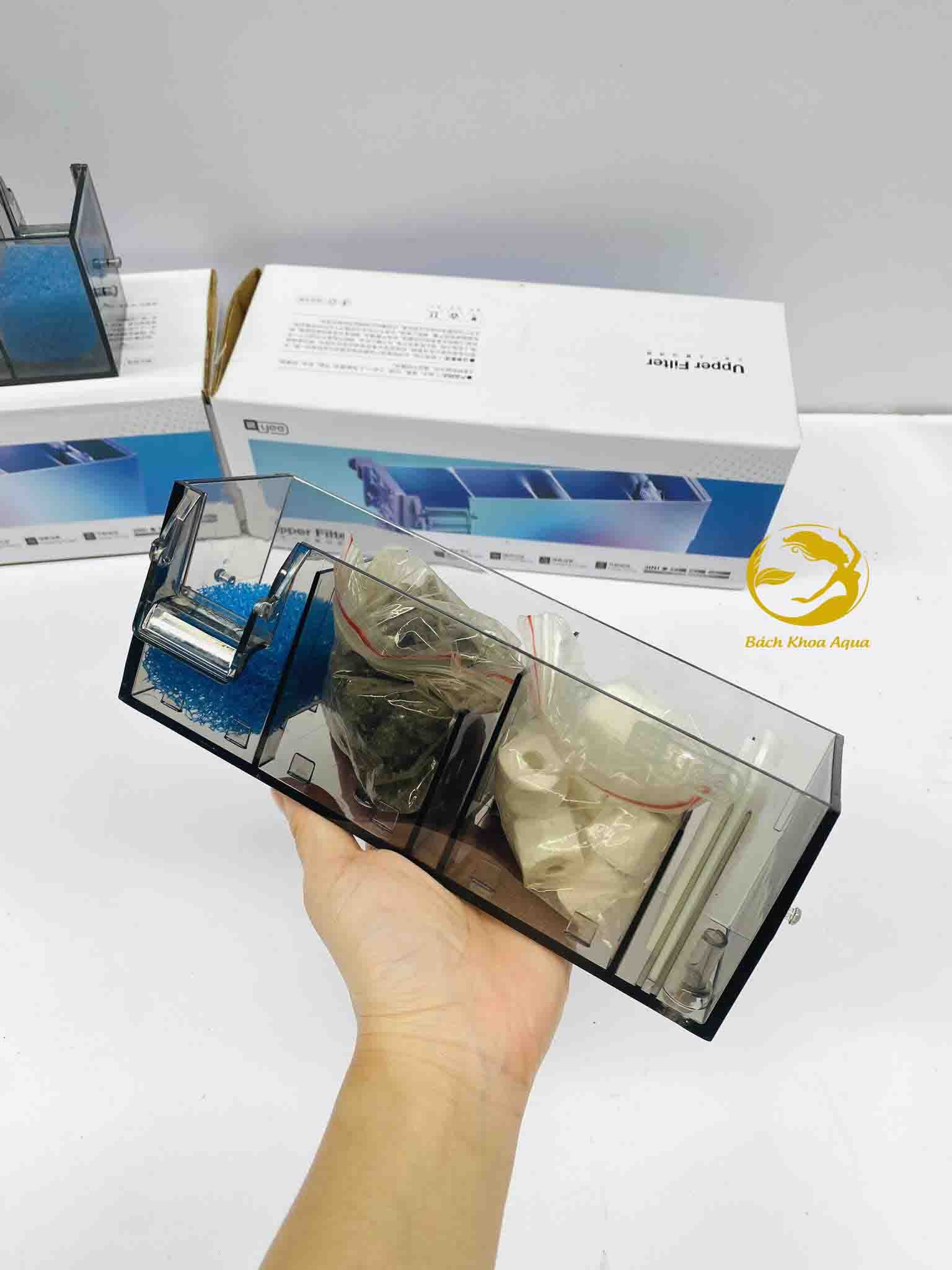 Lọc tràn trên YEE - Kèm sẵn bơm và vật liệu lọc cho bể cá